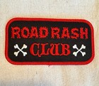 Road Rash Club - Biker Patch Emblem Motorcycle Crash Nametag Embroidered Iron-on