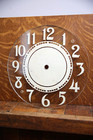 Vintage 1930 s Neon Clock Glass Face Original Paint Antique Parts