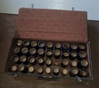 Rare Antique Suitcase Collection Of Edison   Columbia Music Wax Cylinders 53 Pce