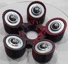 Bowling Ball Spinner Cup - Red And Black