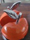 Mamalu Wood Apple Napkin Holder  With Metal Stems 