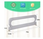 Upgogo Folding Bed Rail For Toddlers baby Bed Rail Guard With Reinforced 71   
