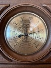 Vintage Springfield Thermometer Barometer Humidity Meter Plastic Faux Wood  nice 