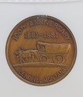 1981 Mo Good For  1 Glendive Centennial Ngc Medal Ms65 Bronze So Called Dollar