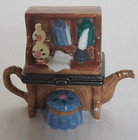 Teapot Desk Porcelain Hinged Trinket Box By Phb Midwest Of Cannon Falls With Box