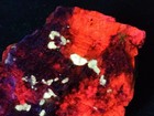 Very Nice Rich Sw Uv Fluorescent Barite In Calcite Sterling Hill By Franklin Nj