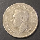 1943 Canada Half Dollar 50 Cents King George Vi   80  Silver
