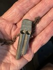 1888-1902 B g i  Co No3 Rr Bicyclists   Street Car Whistle W Original Chain