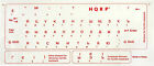 Hqrp Russian Keyboard Stickers Cyrillic Red Letters New