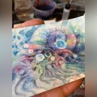 Nautilus Art Original Artwork Signed Watercolor Aceo Handmade Ocean Collectible