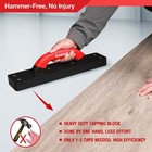 Goldblatt Tapping Block Heavy Duty Hammer-free Floor Installation Tool 9  Handle