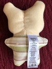 Fisher Price 2012 Baby 5   Tan Bear Plush Toy Rattle Striped Green Gray  