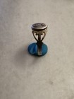 Antique Rare Victorian  Silver Occult  Moon And Star Signet Ring Us-7