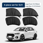 Car Window Sun Shade Cover  4 Pcs Breathable Mesh All S Size  4 Pcs  suv Style