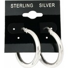 100 Sterling Silver Black Earring Hang Cards 1 5 X 1 5