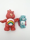 Vintage 1983 Care Bears Cheer Bear  Rainbow Heart   1983 Bedtime Bear Set