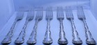 Gorham Strasbourg 7 5 8    Fork Sterling Silver Dinner Fork Long Tines 7pc