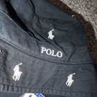 Polo Ralph Lauren Black Bucket Hat S m White Polo Pony Logo Lightweight