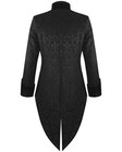 Handmade Men Tail Coat Jacket Black Brocade Goth Steampunk Victorian  tailcoat