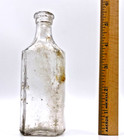 Pharmacy Apothecary Medicine Bottle 3iii Clear 5 25 In Vintage