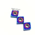 10pcs Cnmg432 Cnmg120408-ma Carbide Inserts Nano-blue Coating Insert Is Suitable