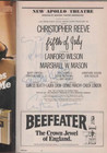 Christopher Reeve Autograph Jsa Coa 1981 Playbill   Jeff Daniels   Swoosie Kurtz
