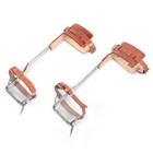 200kg Stainless Steel Tree Climbing Spikes Gaffs Spur Pair Set W  2x Ankle Strap