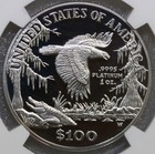 1999-w  100 Platinum Eagle Statue Of Liberty Ngc Proof Pf70 Ultra Cameo