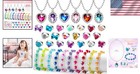36pcs Princess Play Jewelry Set For Little Girls Ages 4-6  Kids Costume Dress   