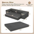 Costway 8    Queen Sofa Couch Bed Convertible Floor Couch Lounge Sleeper Bed