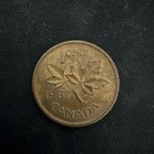 1957 Canada One Cent 1 Copper Coin - Free Shipping