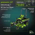 Greenworks Maximus Z 60v 54 In Zero-turn Riding Lawn Mower W  Batteries  Charger