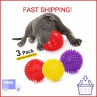 Vitever 3 Colors 4 5    Heavy Duty Squeaky Dog Toy Balls For Medium Large Dogs  Do