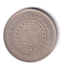 Brazil 200 Reis 1889 Cu Ni Km493 Vf Grade  bra569 