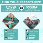 Szhlux Camping Hammock Double Single With Tree Straps   Bag