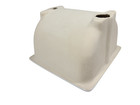 Recessed White Ceramic Tile Tp Holder Toilet Paper Niche Mid Century Modern