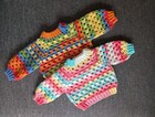 Handmade Crochet Baby Jumper From Scotland 0-3  3-6  6-12  12-18  18-24 Sizes