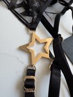 Bnwt Honey Birdette Freddie Black Star Suspender Size Xs Extra Small Belt Freddy