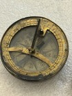 18th Century Antique Brass Pocket Sundial Maritime Compass
