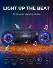 6 5-inch Bluetooth Atv Speaker Sound Bar Audio System W  Rgb Lights For Polaris