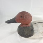 Vtg Hand Painted Wood Duck Decoy Canvasback  Drake Primitive Hunting Cabin Decor