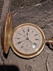 Silver Pocket Watch Chronograph Heavy Large Size Case Swiss Centennial
