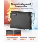 Uimoso Fireproof And Waterproof Document Bag With Lock  1832     Protection