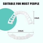 1set Dentures Veneers Tooth dental Care Kits For 1 Count  pack Of 1   White