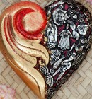 Heart Hand Carved   Milagros Miracle Wood Handmade Mexican Folk Art Love Token