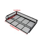 For Universal Atv Rear Drop Steel Cargo Basket Rack Storage Carrier Kit 1 Pack
