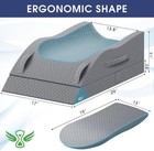 Leg Pillow  Leg Elevation Pillow With Pad And Memory Foam  Height Adjustable    