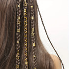 36pcs Star Decor Hair Ring Accessories  beads Hair Braid Rings Clips Dread Locks