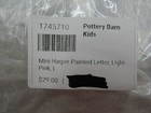 Pottery Barn Kids Baby Nursery Mini Harper Painted Letter   L   Light Pink 4004y