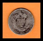Rare Venezuela Coin 50 Centavos  5 Reales  1876 Silver  835  30mm  12 5gr  Y 15
